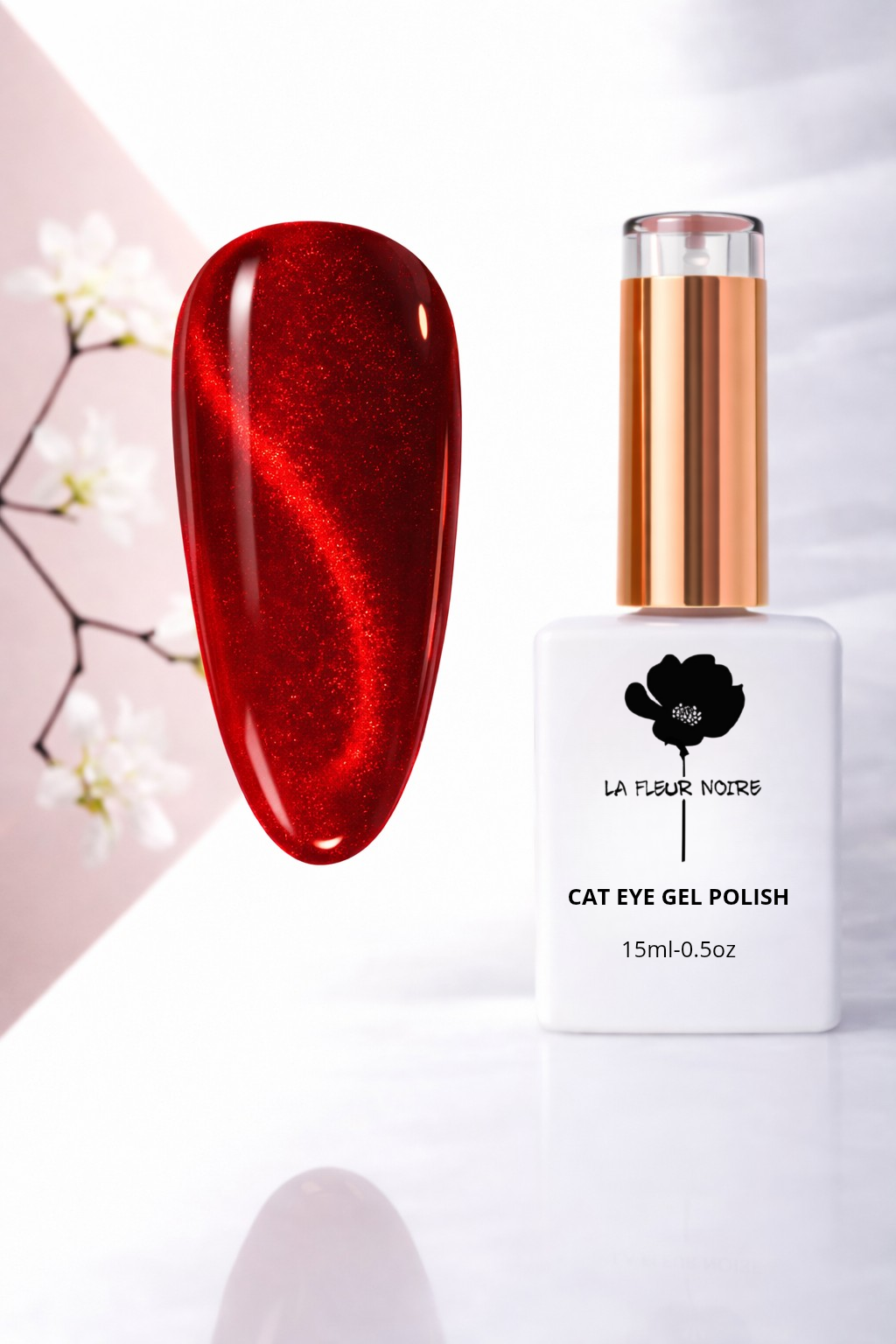 ✨ Semipermanente Cat Eye – La Fleur Noire 15 ml
