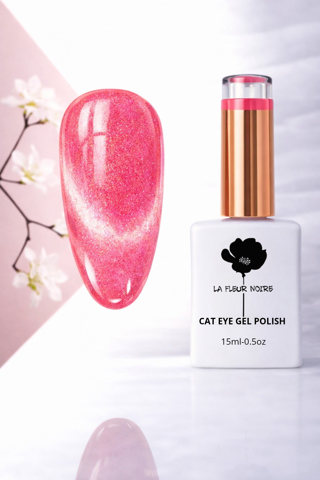 ✨ Semipermanente Cat Eye – La Fleur Noire 15 ml