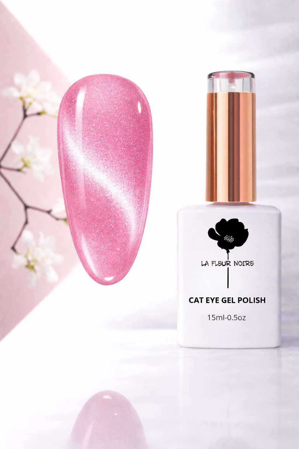 ✨ Semipermanente Cat Eye – La Fleur Noire 15 ml