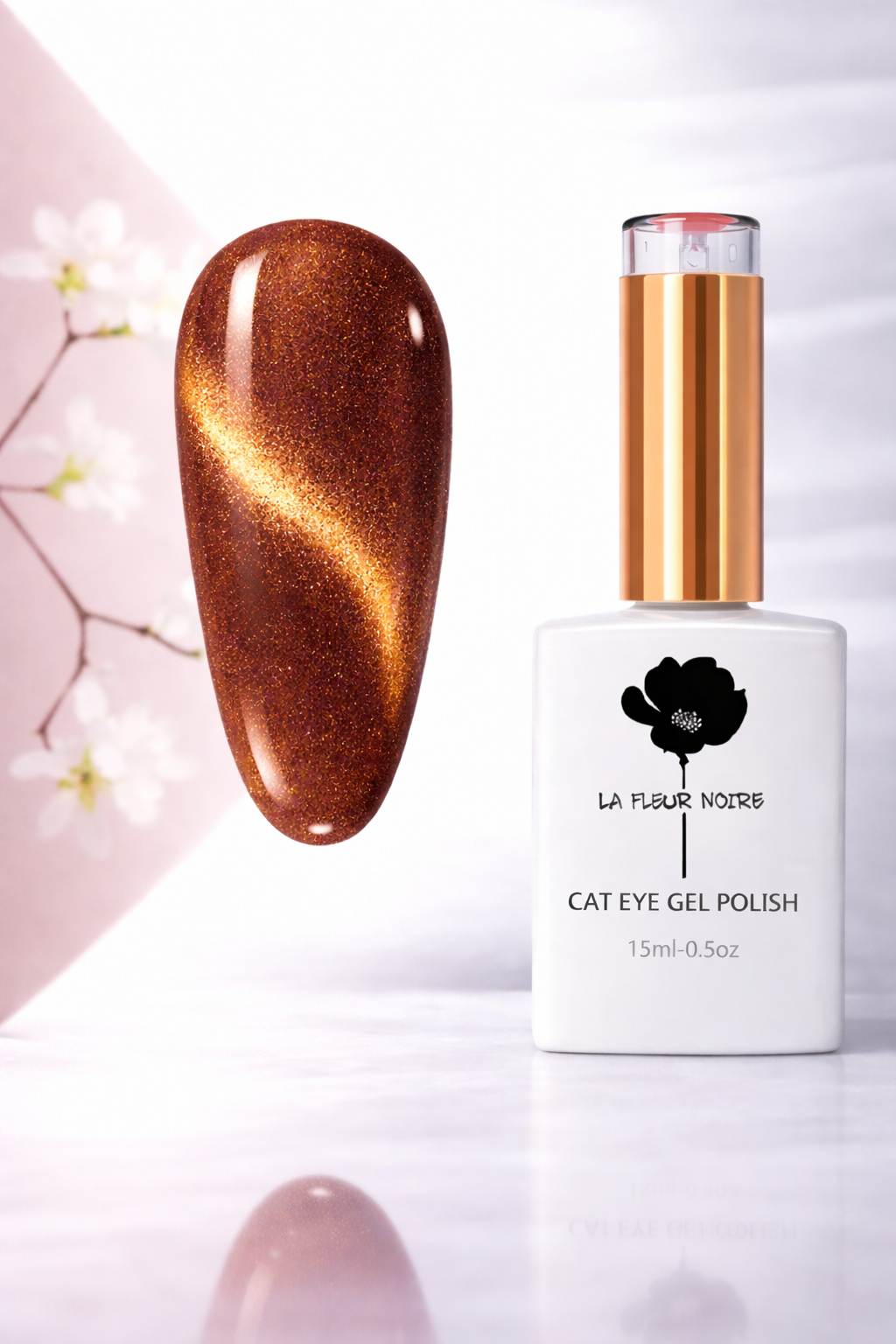 ✨ Semipermanente Cat Eye – La Fleur Noire 15 ml
